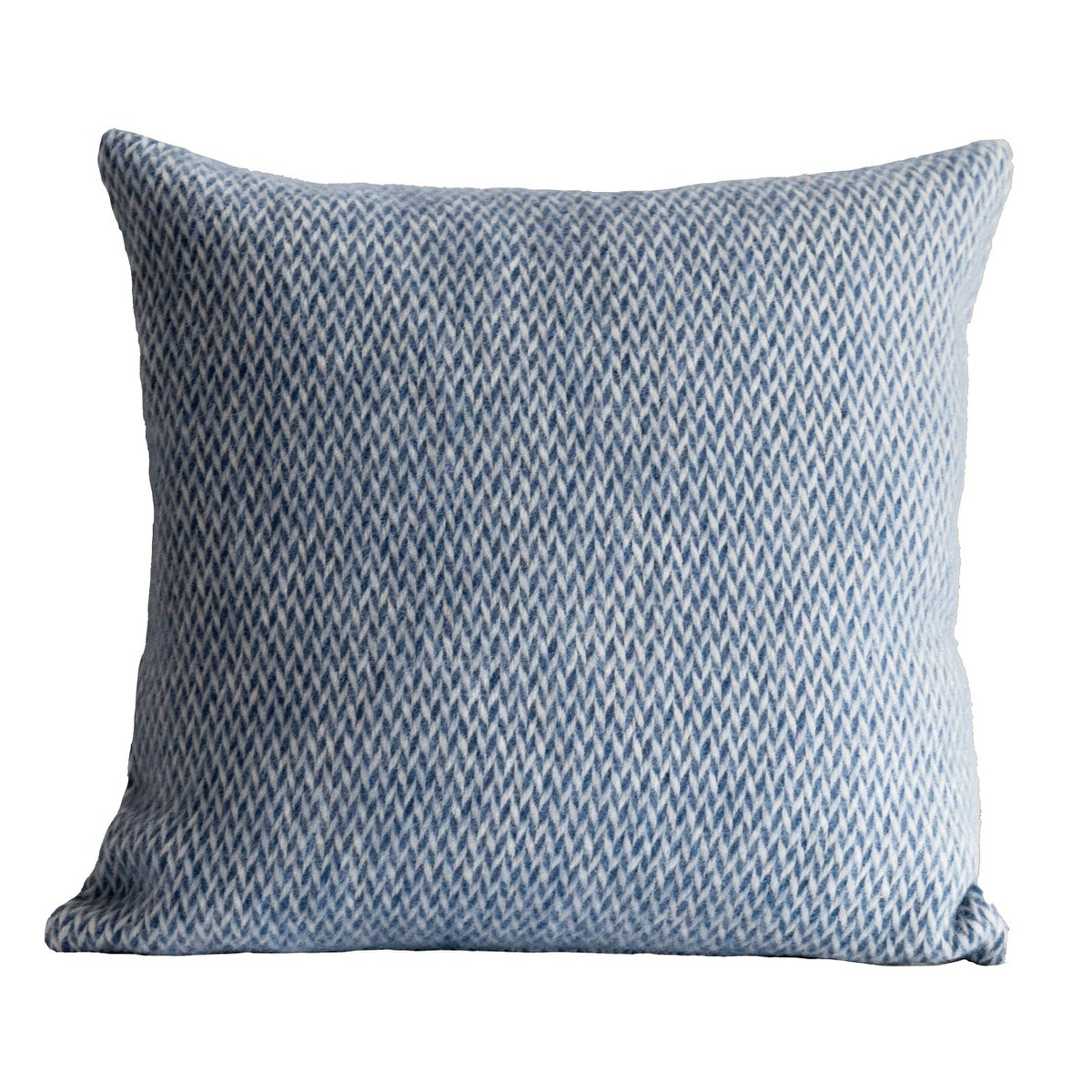 Designkissen aus 100 % norwegischer Wolle in Blau