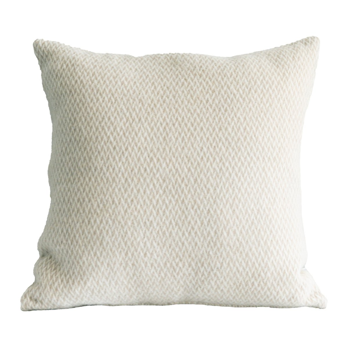 Designkissen aus 100 % norwegischer Wolle in Creme